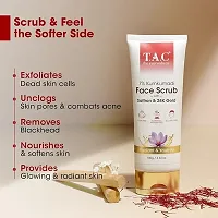 TAC - The Ayurveda Co. 7% Kumkumadi Face Scrub for Glowing  Radiant Skin for Tan Removal, Exfoliation  Blackheads Removal with Natural Walnut Shell Granules - Gentle Deep Scrubbing for Women  Men,-thumb3