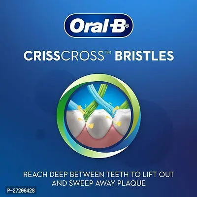 Oral-B Criss Cross Adult Manual Toothbrush With Neem Extract, Medium (Green,Buy 2 Get 2 Free)-thumb3