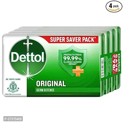 Dettol Original Germ Protection Bathing Soap bar, 125gm (Pack of 4)-thumb0
