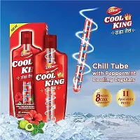 Dabur Cool King Thanda Tel Hair Oil - 374ml (Pack of 2) | Power of 11 Ayurvedic Herbs | Relaxing  Refreshing Cooling Effect | Relieves Headache, Sleeplessness  Stress | Suitable for Men's  Women-thumb1