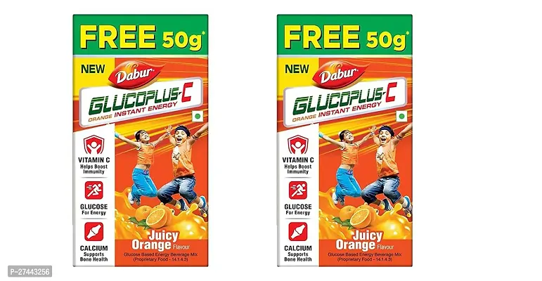 Instant Energy Glucose Orange Flavour 200g (Get 50g Free) Pack of 2