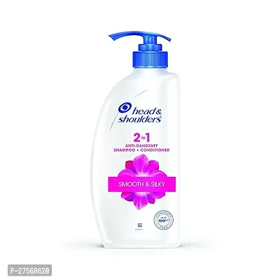 Head  Shoulders 2-in-1 Smooth and Silky Anti Dandruff Shampoo + Conditioner, 650ml-thumb0