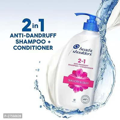 Head  Shoulders 2-in-1 Smooth and Silky Anti Dandruff Shampoo + Conditioner, 650ml-thumb2