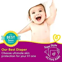 Pampers Active Baby Tape Style Diapers, Large (L) Size, 78 Count, Adjustable Fit with 5 star skin protection, 9-14kg Diapers-thumb4