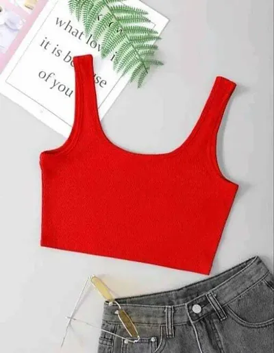 Cotton Blend  Crop Tops