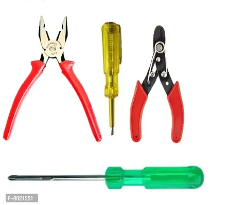Classy Hand Tool Kit for Home  Electrical Use, Pack of 4