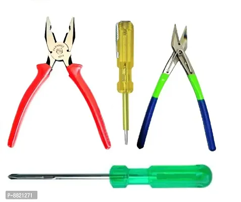 Classy Hand Tool Kit for Home  Electrical Use, Pack of 4