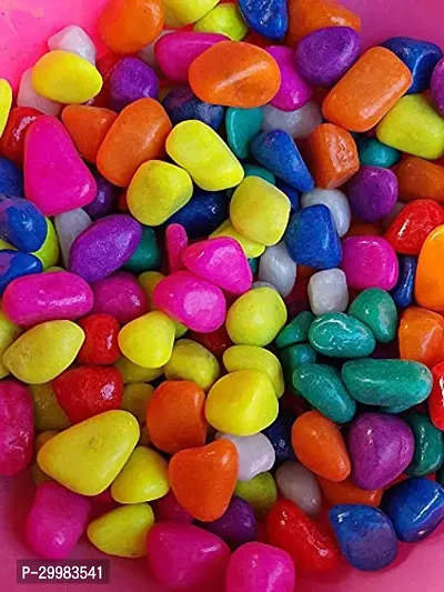 Tewta Multicolor Stone Pebbles For  Fish Aqurium ,Garden and Decor 1Kg