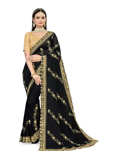 Trending Georgette Saree with Blouse piece 