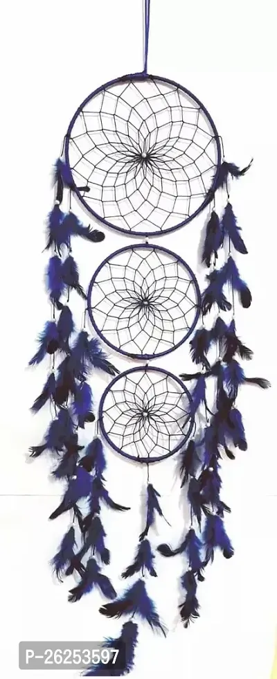 Stylish Fabric Multicoloured Dream Catchers For Home Decoration-thumb0