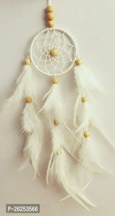 Stylish Fabric White Dream Catchers For Home Decoration-thumb0