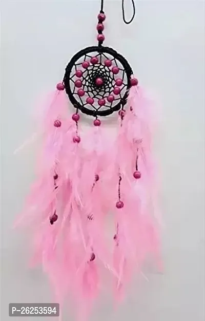 Stylish Fabric Pink Dream Catchers For Home Decoration-thumb0