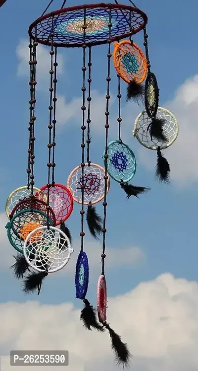 Stylish Fabric Multicoloured Dream Catchers For Home Decoration