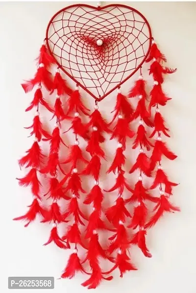 Stylish Fabric Red Dream Catchers For Home Decoration-thumb0