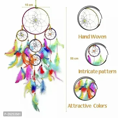 Stylish Fabric Multicoloured Dream Catchers For Home Decoration