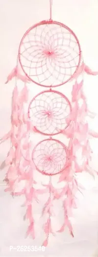 Stylish Fabric Pink Dream Catchers For Home Decoration-thumb0