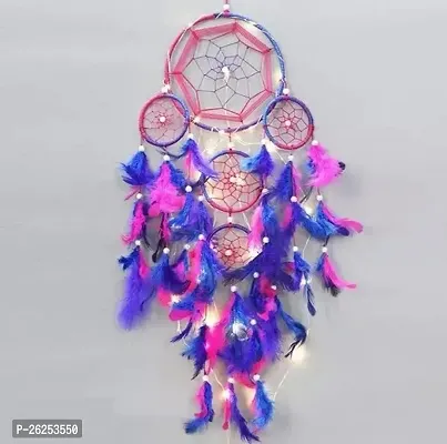 Stylish Fabric Multicoloured Dream Catchers For Home Decoration-thumb0