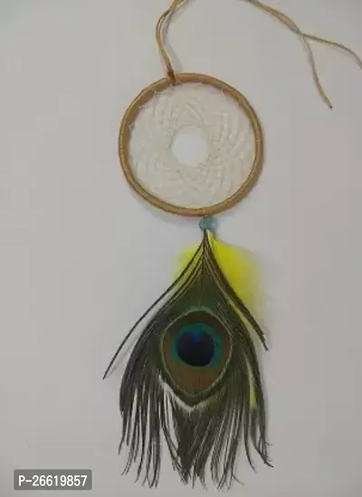 UVID ART AND CRAFT SUPPLIES Feather Dream Catcher  (7 inch, Multicolor)