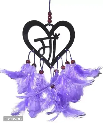 UVID ART AND CRAFT SUPPLIES Feather Dream Catcher  (10 inch, Purple)