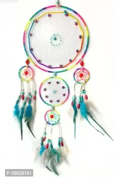 UVID ART AND CRAFT SUPPLIES Feather Dream Catcher  (20 inch, Multicolor)-thumb0