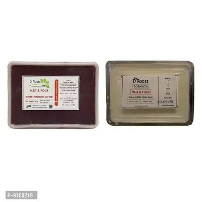 D Roots Red Wine Extract  Pomegranate Soap Base + Shea Butter Soap Base