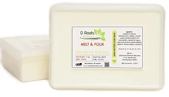 Roots D Botanica Shea Butter Soap Base - Pack of 2 - 1KG EACH (SLS, SLES and Paraben Free)-thumb4