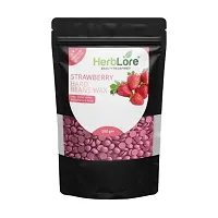 HerbLore Hard Hair Body Wax Beans - Strawberry + White Chocolate Wax Beans (Combo Pack )-thumb2