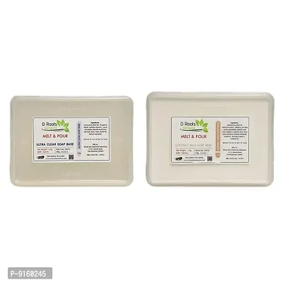 D Roots Ultra Clear Soap Base Organic Soap Base + Coconut Milk Soap Base