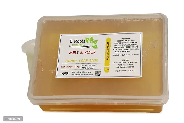 Roots D Roots Botanica Honey Clear Soap Base - 1 KG-thumb2