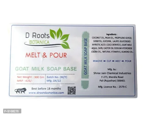 D Roots Botanica Goat Milk Melt and Pour Soap Base - 900 Gram - Pack of 1-thumb3