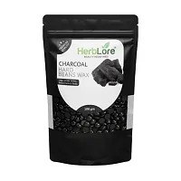 HerbLore Hard Hair Body Wax Beans - Charcoal + Aloe Vera Wax Beans (Combo Pack )-thumb1