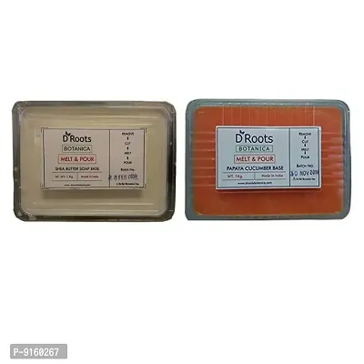 D Roots Shea Butter Soap Base + Papaya Cucumber Melt And Pour Soap Base-thumb0