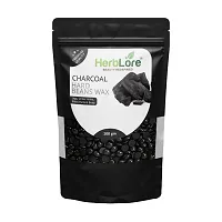 HerbLore Hard Hair Body Wax Beans - Chocolate + Charcoal Wax Beans (Combo Pack )-thumb1