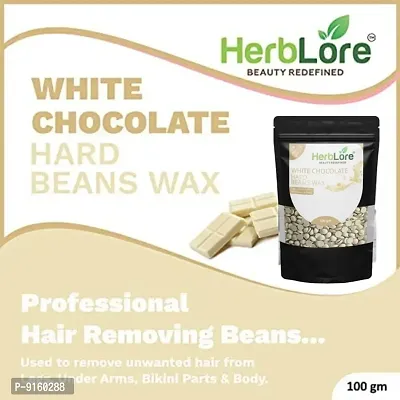 HerbLore Hard Hair Body Wax Beans - Chocolate + Aloe Vera Wax Beans (Combo Pack )-thumb5