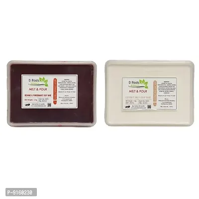 D Roots Red Wine Extract  Pomegranate Soap Base + Coconut Milk Soap Base