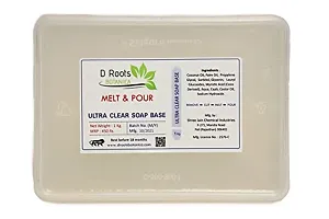 Roots Botanica Ultra Clear Melt and Pour Soap Base Pack of 2 - 1KG EACH (SLS, SLES and Paraben Free)-thumb3