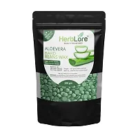 HerbLore Hard Hair Body Wax Beans - Charcoal + Aloe Vera Wax Beans (Combo Pack )-thumb2