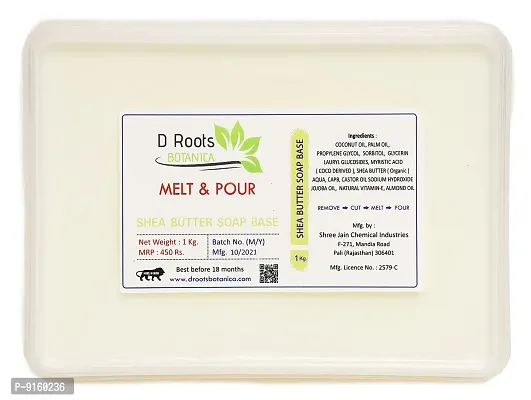 Roots D Botanica Shea Butter Soap Base - Pack of 2 - 1KG EACH (SLS, SLES and Paraben Free)-thumb3