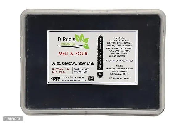 Roots D Botanica Detox Charcoal Melt And Pour Soap Base