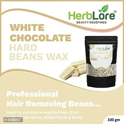 HerbLore Hair Body Hard Wax Beans - Best for Painless Hair Removal, Waxing for Face, Eyebrow, Back, Chest, Bikini Areas, Legs Easily At Home - 100 Grams (Strawberry)-thumb5