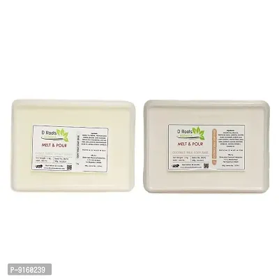 D Roots Goat Milk Soap Base + Coconut Milk Soap Base