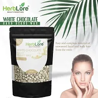 HerbLore Hard Hair Body Wax Beans - Best for Painless Hair Removal, Waxing for Face, Eyebrow, Back, Chest, Bikini Areas, Legs Easily At Home - 100 Grams each (White Chocolate) Pack of 2-thumb2