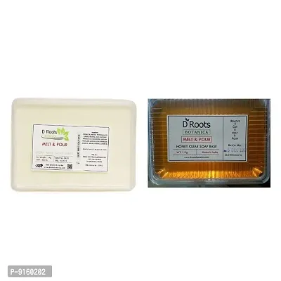 D Roots Goat Milk Soap Base + Honey Clear Soap Base