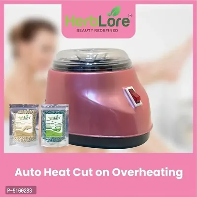 HerbLore Wax Machine , wax warmer , wax heater for Painless Melt wax beans, Waxing for Face, Eyebrow, Back, Chest, Bikini Areas, Legs Easily At Home-thumb2