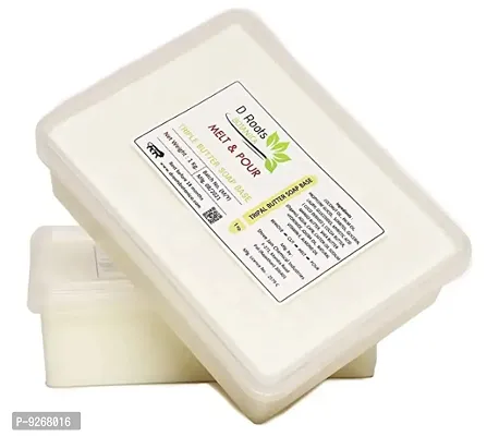 ROOTS D BOTANICA TRIPLE BUTTER SOAP BASE -- COCOA , MANGO  SHEA BUTTER - 1KG