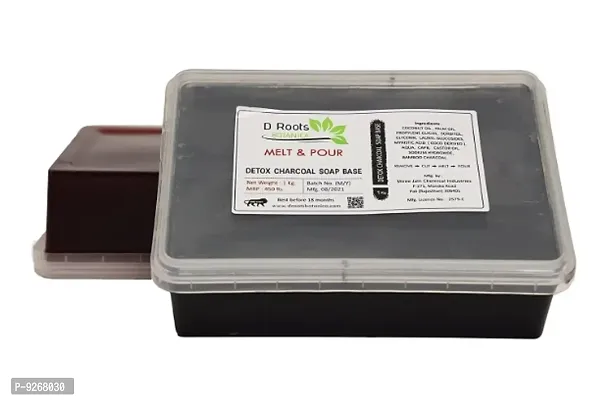 D Roots Botanica Detox Charcoal Melt and Pour Soap Base - 1KG