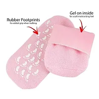 S C ENTERPRISE Ultra-Soft Moisturizing Socks with Spa Gel Vitamin E and Oil Infuse for Repair Dry Cracked Skins-thumb4