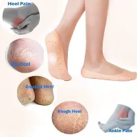 S C ENTERPRISE Anti Crack Full Length Silicone Foot Protector Moisturizing Socks Free Size-thumb1