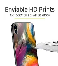 ECFAK Butterfly Printed Glass Back Cover Compatible for iPhone 11 Pro Max |TPU Shock-Resistant Soft Edge | 360? Protection-thumb4