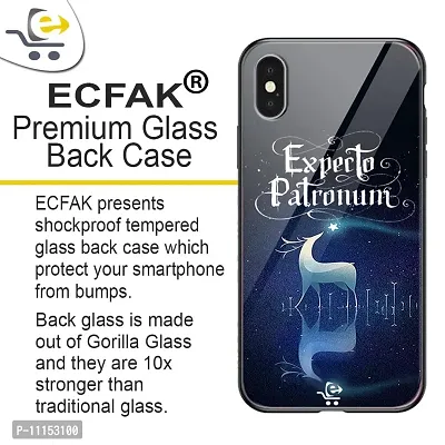 ECFAK Expecto Always Printed Glass Back Cover Compatible for iPhone 11 |TPU Shock-Resistant Soft Edge | 360? Protection-thumb2